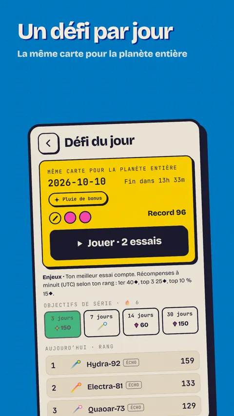 KOMET : défi du jour
